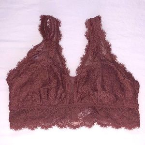 MAUVE PINK LACE BRALETTE FROM AERIE